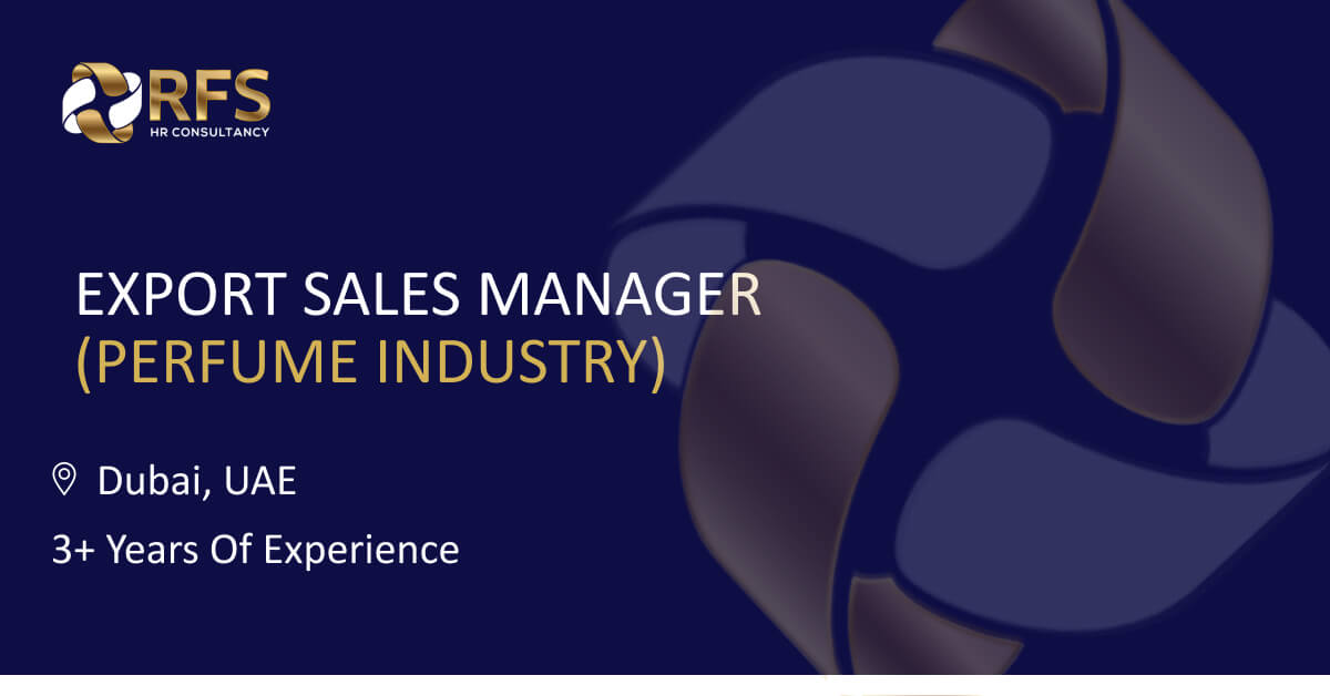 Export Sales Manager (Perfume Industry)