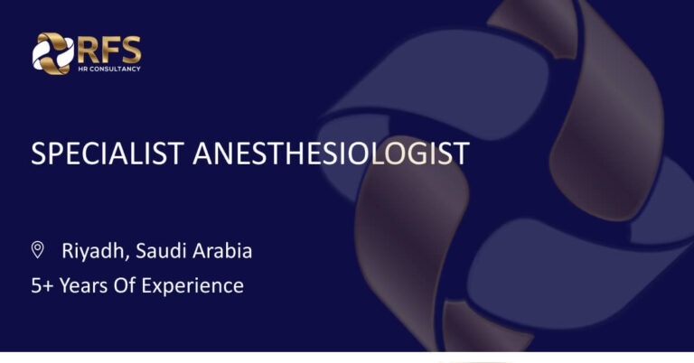 Specialist Anesthesiologist