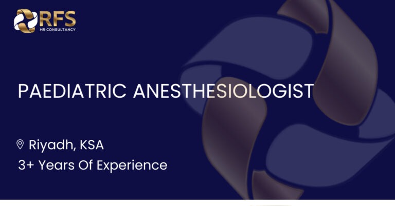 Paediatric Anesthesiologist