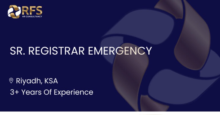 Sr. Registrar Emergency