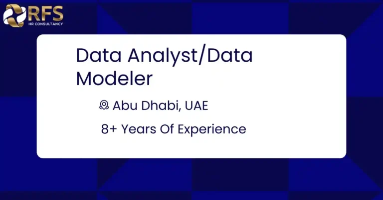 Data Analyst/Data Modeler