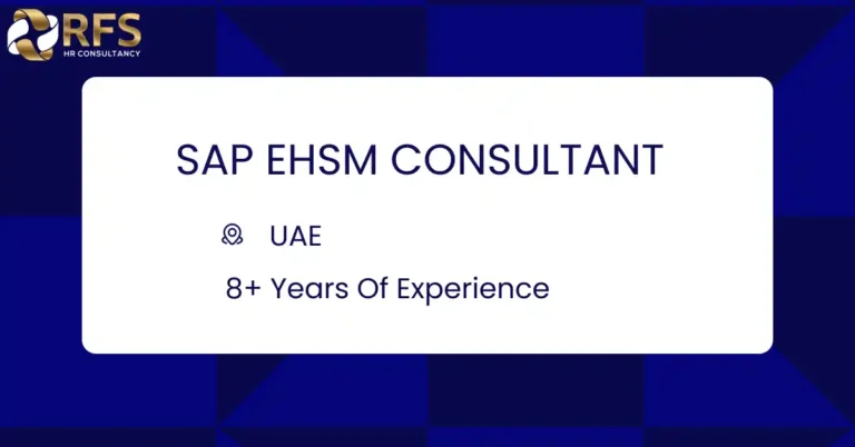 SAP EHSM Consultant