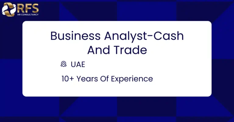 Business Analyst-Cash and Trade