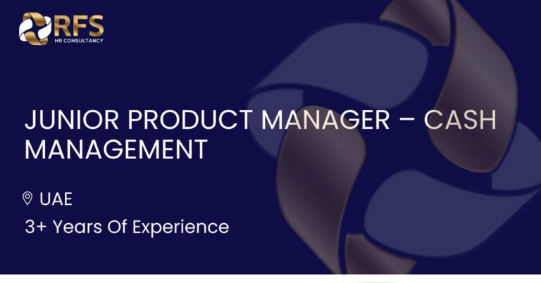 Junior Product Manager Cash Management