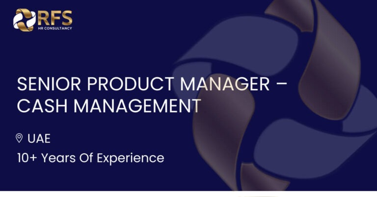 Senior Product Manager Cash Management